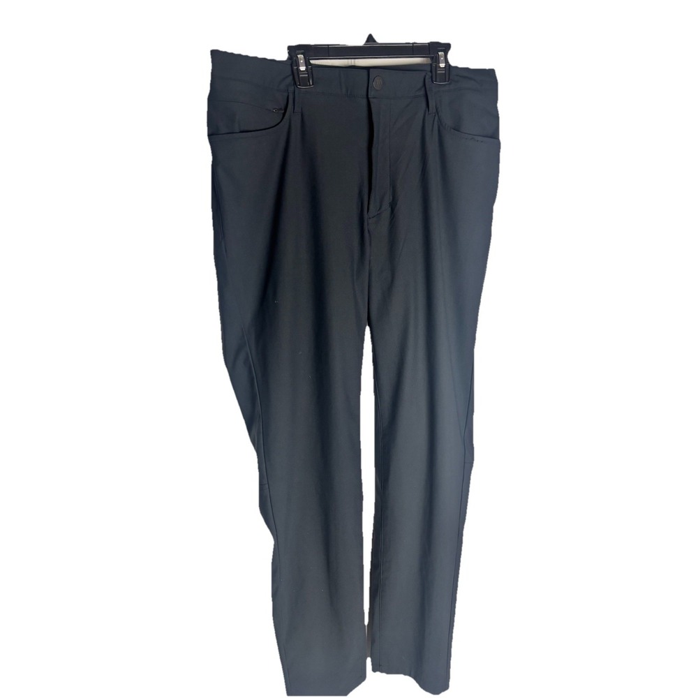 All in Motion Men's 34x29 Straight‎ Golf Pants Black Performance Stretch